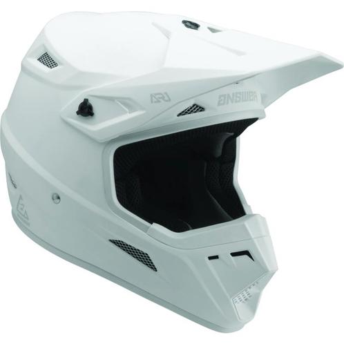 Answer AR1 Solid Helmet White Youth - Large - 446366, Auto diversen, Tuning en Styling, Ophalen of Verzenden