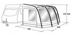 Outwell Caravanvoortent Mirage 400SA, Caravans en Kamperen, Tenten, Nieuw