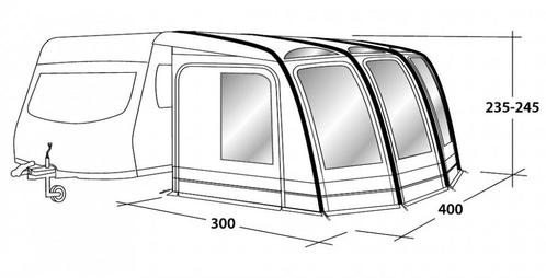 Outwell Caravanvoortent Mirage 400SA, Caravans en Kamperen, Tenten, Nieuw