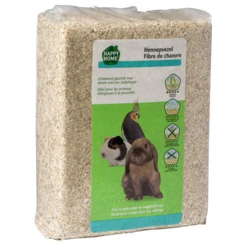 Hennepvezel 48 liter - Bodembedekking    - Benodigdheden, Dieren en Toebehoren, Vogels | Toebehoren, Nieuw, Verzenden