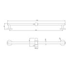 Chroom Messing Glijstang+Glijstuk Rond 650Mm, Doe-het-zelf en Verbouw, Sanitair, Ophalen of Verzenden, Nieuw