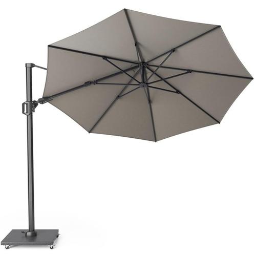 Challenger T2 premium zweefparasol 350 cm  rond manhattan, Tuin en Terras, Parasols, Nieuw, Ophalen of Verzenden