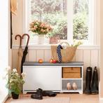 2dekans | SoBuy FSR119-W Schoenenkast met zitvlak -, Ophalen of Verzenden, Zo goed als nieuw