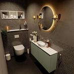 MONDIAZ FOWY toiletmeubel 100cm kleur army. Waskom positie, Ophalen of Verzenden, Nieuw, Bad