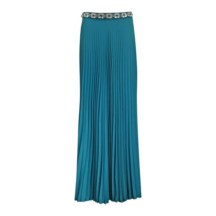 Elisabetta Franchi • maxi plissé rok • 38 (IT44), Kleding | Dames, Rokken, Blauw, Nieuw, Maat 38/40 (M), Verzenden