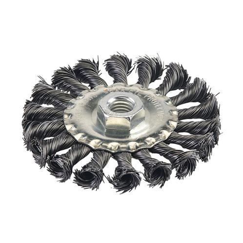 Silverline Staalborstel met getordeerd draad - Ø 100 mm -.., Doe-het-zelf en Verbouw, Gereedschap | Slijpmachines, Nieuw, Ophalen of Verzenden