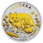 Australië. 1 Dollar 2021 1oz Australian Silver Quokka Gold