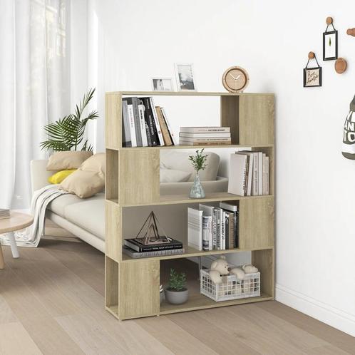 vidaXL Boekenkast/kamerscherm 100x24x124 cm sonoma, Huis en Inrichting, Kasten | Boekenkasten, Minder dan 25 cm, Nieuw, Overige houtsoorten