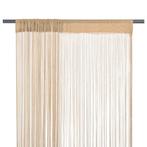 vidaXL Draadgordijnen 140x250 cm beige 2 st, Verzenden, Nieuw, Beige