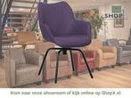 Leren draaibare eetkamerstoel Magic - Toledo Aubergine, Huis en Inrichting, 60 tot 90 cm, Nieuw, Leer, Ophalen of Verzenden