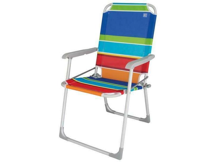 Eurotrail Strandstoel Beziers Beach Multi Color, Caravans en Kamperen, Kampeeraccessoires, Nieuw