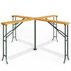 Biertafel / Biertenttafel - Hout - 241x241x104cm - Inklapbaa, Verzenden, Nieuw