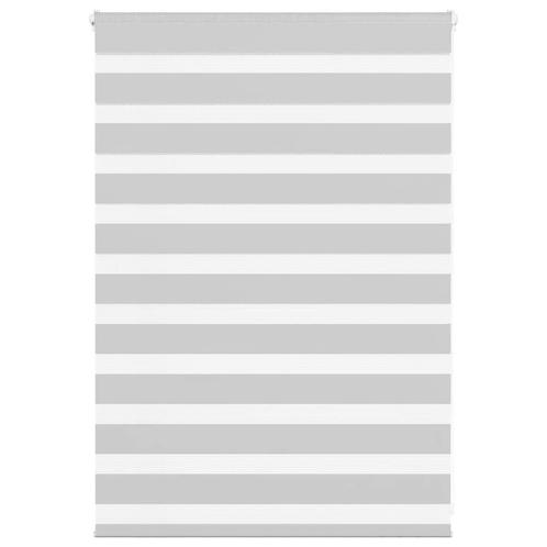 vidaXL Zebra rolgordijn 115x100 cm stofbreedte 110,9 cm, Huis en Inrichting, Stoffering | Gordijnen en Lamellen, Grijs, Nieuw