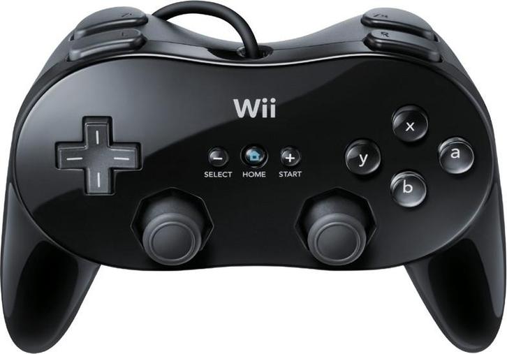 Wii Classic Controller Pro Black (Nintendo Wii), Spelcomputers en Games, Games | Nintendo Wii, Gebruikt, Verzenden