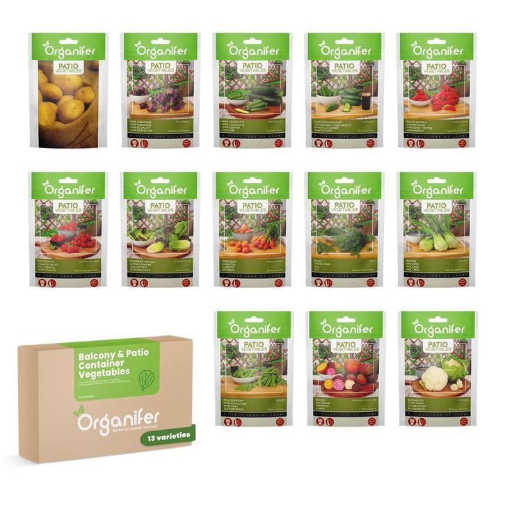 Balkon- en plantenbak groentezaden - 13 soorten, Tuin en Terras, Bloembollen en Zaden, Zaad, Gehele jaar, Volle zon, Verzenden