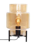 ACTIE: Tafellamp amberglas By Rydens Ebbot modern E27 FOIR, Huis en Inrichting, Lampen | Tafellampen, Nieuw, Verzenden