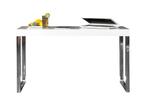 Design console WHITE DESK 120cm witte hoogglans bureautafel, Huis en Inrichting, Ophalen of Verzenden, Nieuw