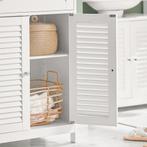 Tweedekans | SoBuy Badkamerkast - Lade en 2 Deuren - MDF -, Huis en Inrichting, Woonaccessoires | Spiegels, Ophalen of Verzenden