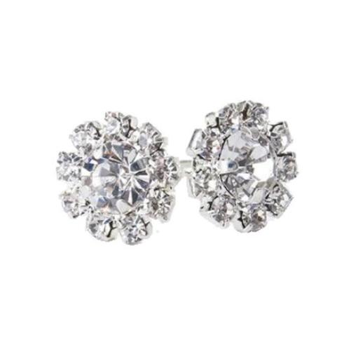 Fako Bijoux® - Oorbellen - Steker - Bloem - Kristal - 11mm -, Sieraden, Tassen en Uiterlijk, Oorbellen, Verzenden
