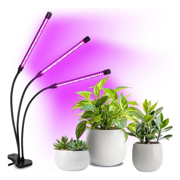 Plantenlamp | Groeilamp LED | 3-voudig | Flexibel, Huis en Inrichting, Lampen | Overige, Nieuw, Ophalen of Verzenden