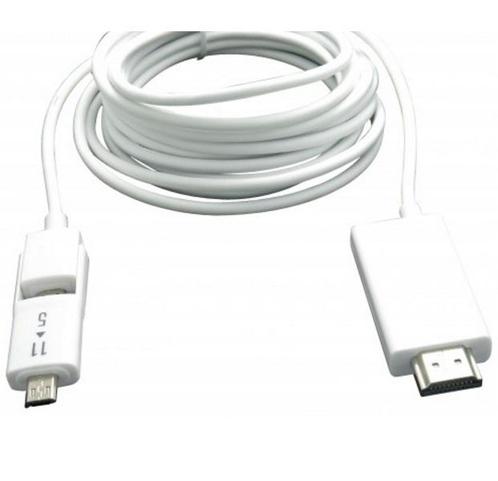 USB Micro naar HDMI MHL kabel - 5-pins + 11-pins, Audio, Tv en Foto, Audiokabels en Televisiekabels, Ophalen of Verzenden