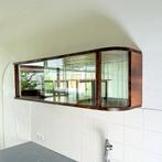 Art deco hangvitrine “Sarah” met glazen schap, 100 tot 150 cm, Ophalen of Verzenden, Zo goed als nieuw, Met plank(en)