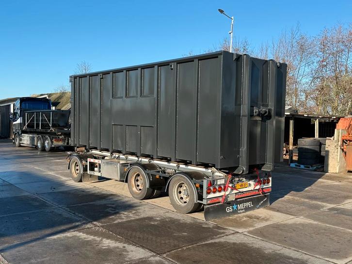 GS Meppel 30 ton haak arm container aanhanger 7 m nieuwe APK, Zakelijke goederen, Machines en Bouw | Transport