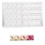 Martellato Chocolademal Pyramide Tablet (8x) 12,3x2,7x1,2 cm, Verzenden, Nieuw