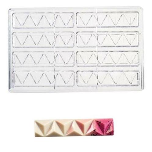 Martellato Chocolademal Pyramide Tablet (8x) 12,3x2,7x1,2 cm, Hobby en Vrije tijd, Taarten en Cupcakes maken, Nieuw, Verzenden
