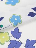 Bloemenexplosie - Exclusieve bloemenstof met witte