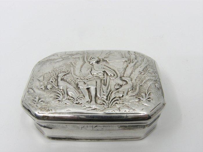 Willem Wobbe - Doos - .934 zilver - antieke snuifdoos 1752, Antiek en Kunst, Antiek | Goud en Zilver