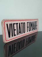 Insegna vintage vietato fumare - Reclamebord - Aluminium