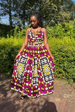 Afrikaanse print Infinity Multiway Maxi Jurk - Paarse Samaka, Kleding | Dames, Ophalen of Verzenden, Nieuw