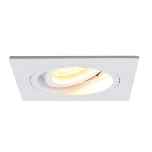 Moderne Inbouwspot Bredal, wit, vierkant, Huis en Inrichting, Lampen | Spots, Nieuw, Ophalen of Verzenden