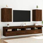 vidaXL Tv-wandmeubels 2 st 40,5x30x60 cm bewerkt hout, Huis en Inrichting, Kasten | Televisiemeubels, Verzenden, Nieuw, Overige houtsoorten