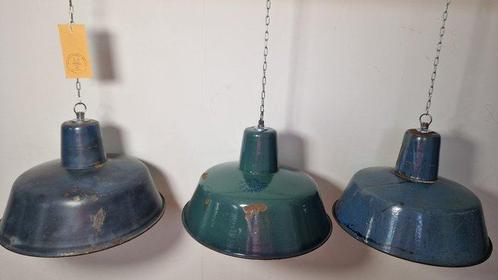 Lampa emaliowana OBs2 - Plafondlamp (3) - OBs2 - Emaille,, Antiek en Kunst, Antiek | Wandborden en Tegels