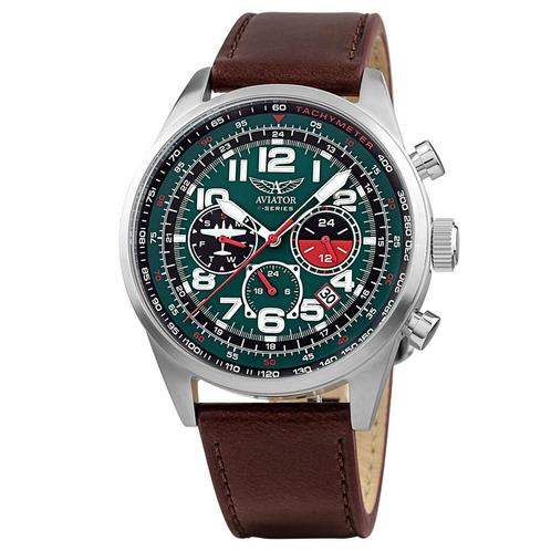 Aviator heren horloge - leren armband - 5ATM - diverse, Sieraden, Tassen en Uiterlijk, Horloges | Heren