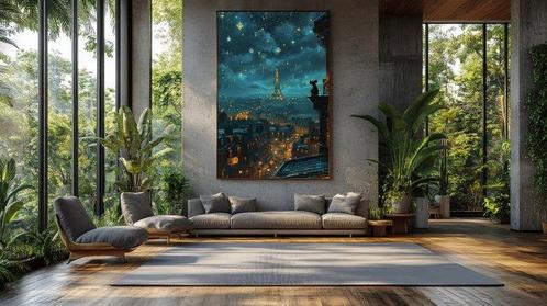 CoCo (XX) - Luminous Lullaby by the Eiffel - XXL, Antiek en Kunst, Kunst | Schilderijen | Modern