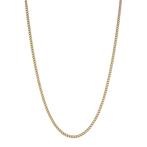 Gouden lengtecollier gourmet 49 cm 14 karaat, Verzenden, Zo goed als nieuw, Goud, Goud