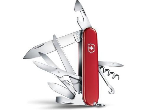 Veiling - Victorinox Huntsman Zwitsers Zakmes - 15 Functies, Caravans en Kamperen, Kampeergereedschap