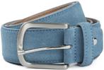 Suitable Riem Suède Leer Blauw maat 105 Heren, Verzenden, Nieuw, Suitable, Echt leder