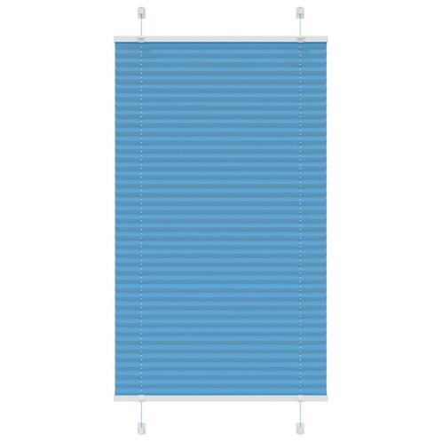 vidaXL Plissé rolgordijn 70x100 cm stofbreedte 69,4 cm, Huis en Inrichting, Stoffering | Gordijnen en Lamellen, Blauw, Nieuw, Verzenden