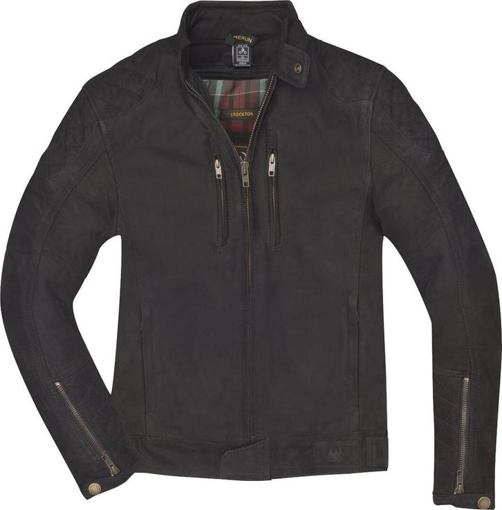Merlin Stockton Bruin Leren Motorjas, Motoren, Kleding | Motorkleding, Heren, Nieuw met kaartje, Jas | leer, Verzenden