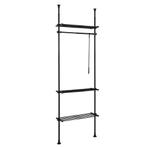 2dekans | SoBuy Kledingrek - 1 Bar 3 Planken En 1, Huis en Inrichting, Ophalen of Verzenden, Zo goed als nieuw