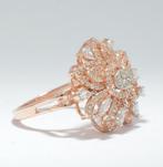 Cocktailring - 14 karaat Roségoud - 0.77ct. tw. Diamant, Sieraden, Tassen en Uiterlijk, Antieke sieraden
