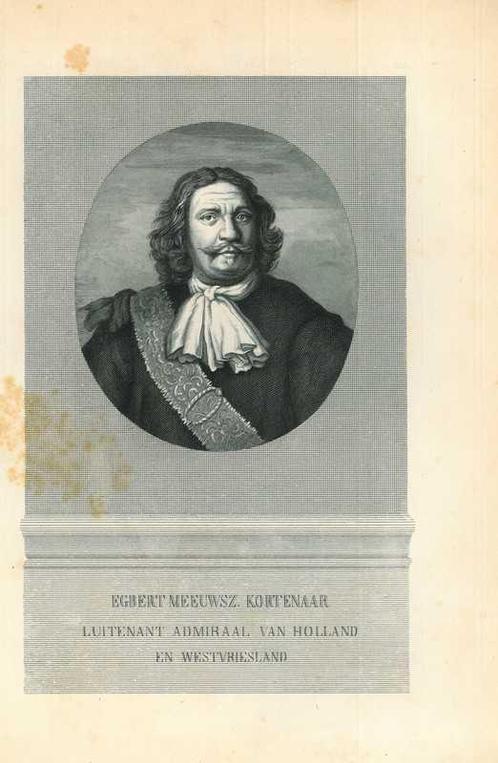 Portrait of Egbert Bartholomeusz Kortenaer, Antiek en Kunst, Kunst | Etsen en Gravures