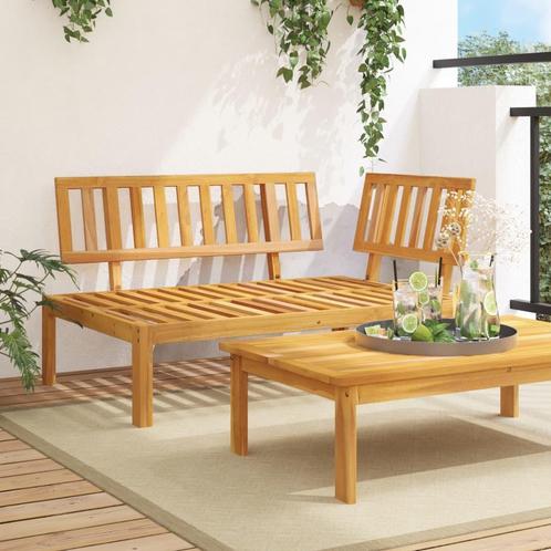 vidaXL Tuinhoekbank pallet massief acaciahout, Tuin en Terras, Tuinsets en Loungesets, Nieuw, Hardhout, Verzenden