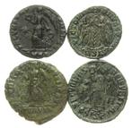 Romeinse Rijk. Constantinian dynasty. Lot of 4 Æ Folles (4th