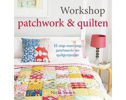 Boek Workshop patchwork & quilten. 35 stap-voor-stap patchwo, Boeken, Hobby en Vrije tijd, Zo goed als nieuw, Verzenden