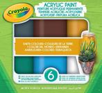 Crayola Acryl verf Aarde tinten - 6st., Hobby en Vrije tijd, Knutselen, Ophalen of Verzenden, Nieuw